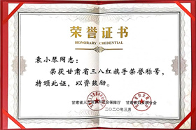 农工党员袁小琴被授予2019年度“甘肃省三八红旗手”荣誉称号